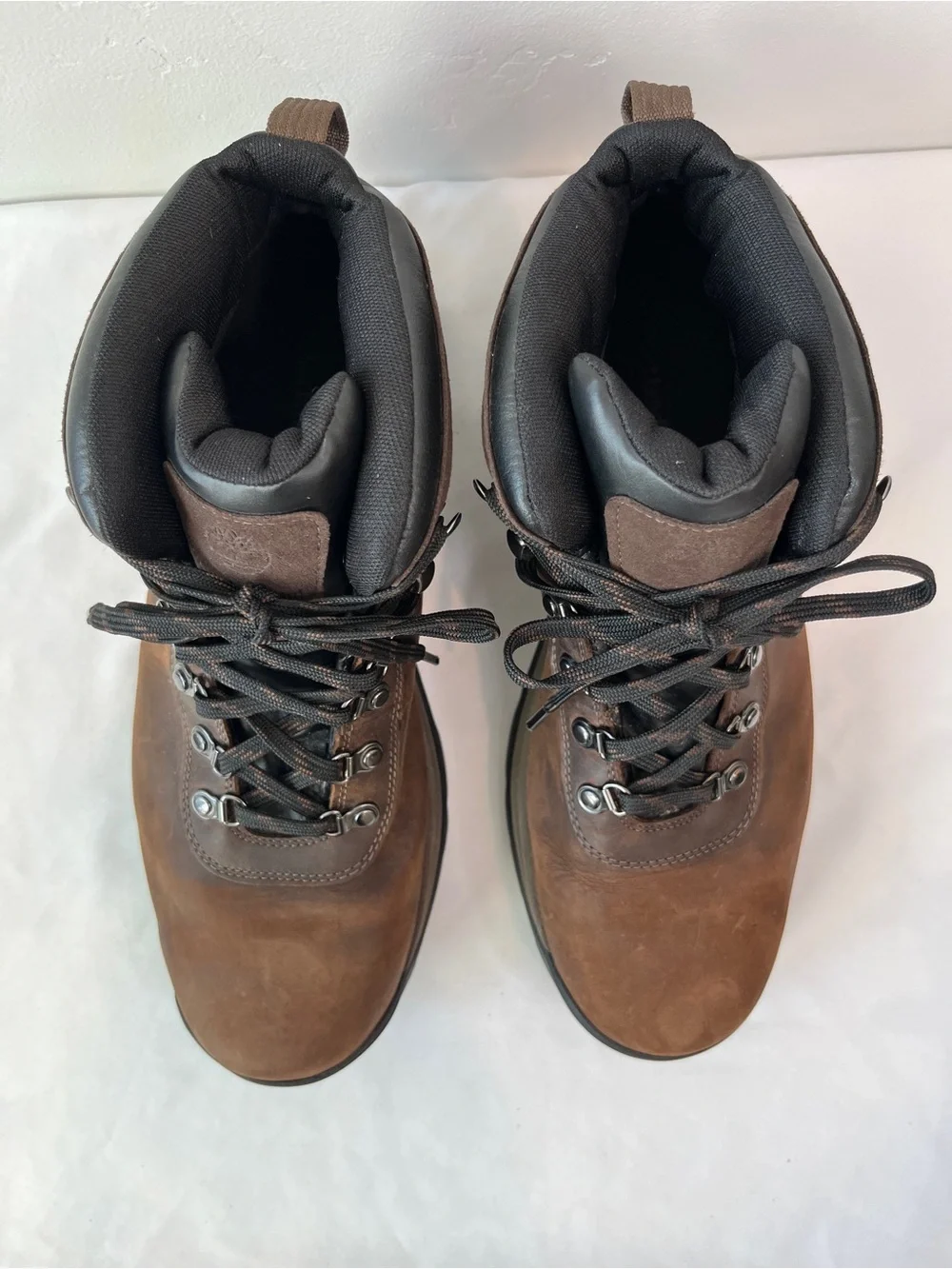 Timberland Flume Mid Waterproof Leather Hiking Boots Mens 11.5 Dark Brown 18128